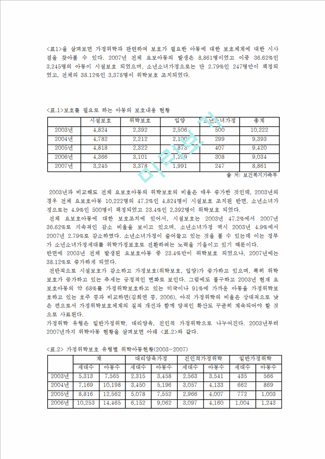 [아동복지론] 가정위탁사업.hwp